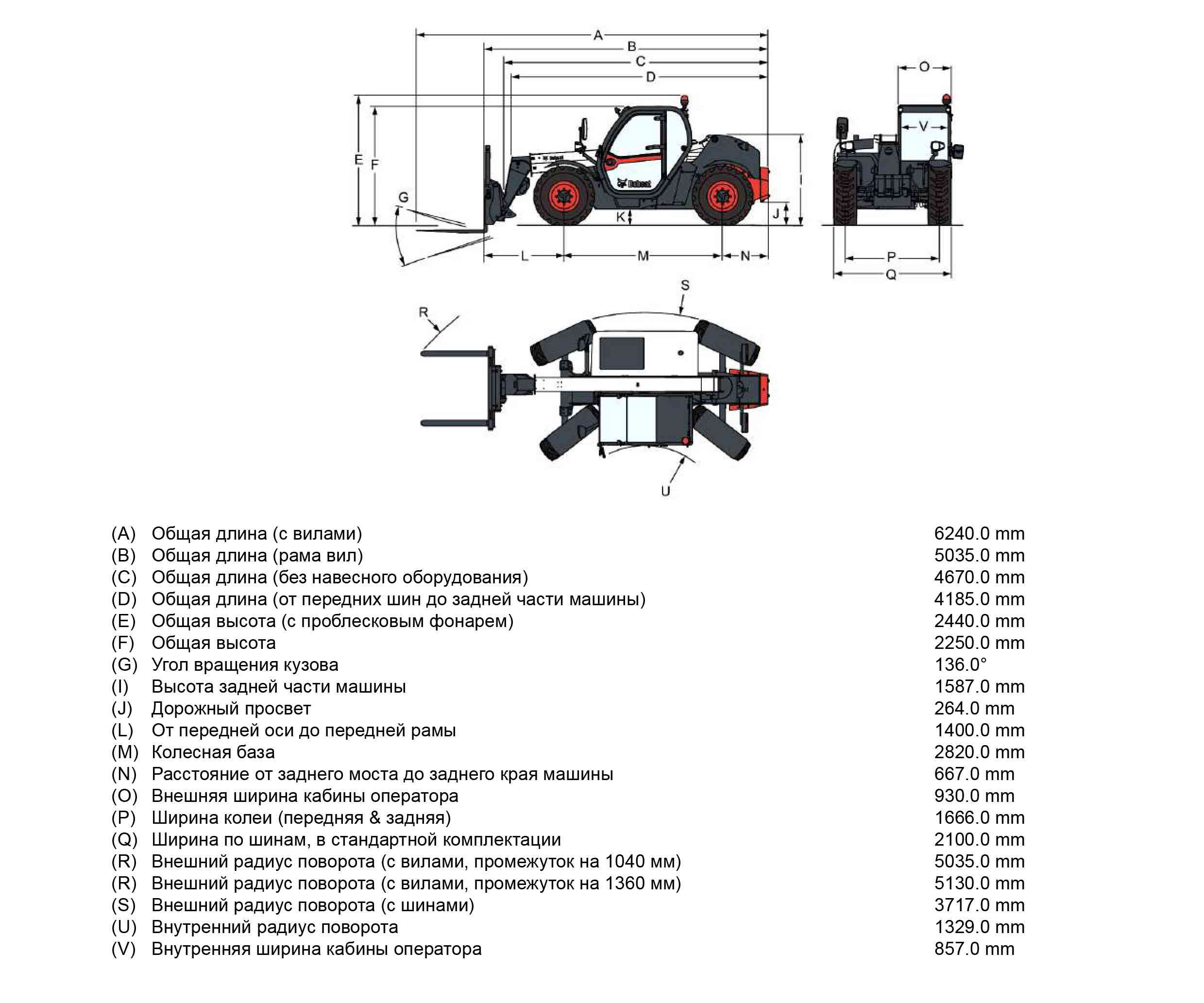 Телескопический погрузчик Bobcat TL30.70