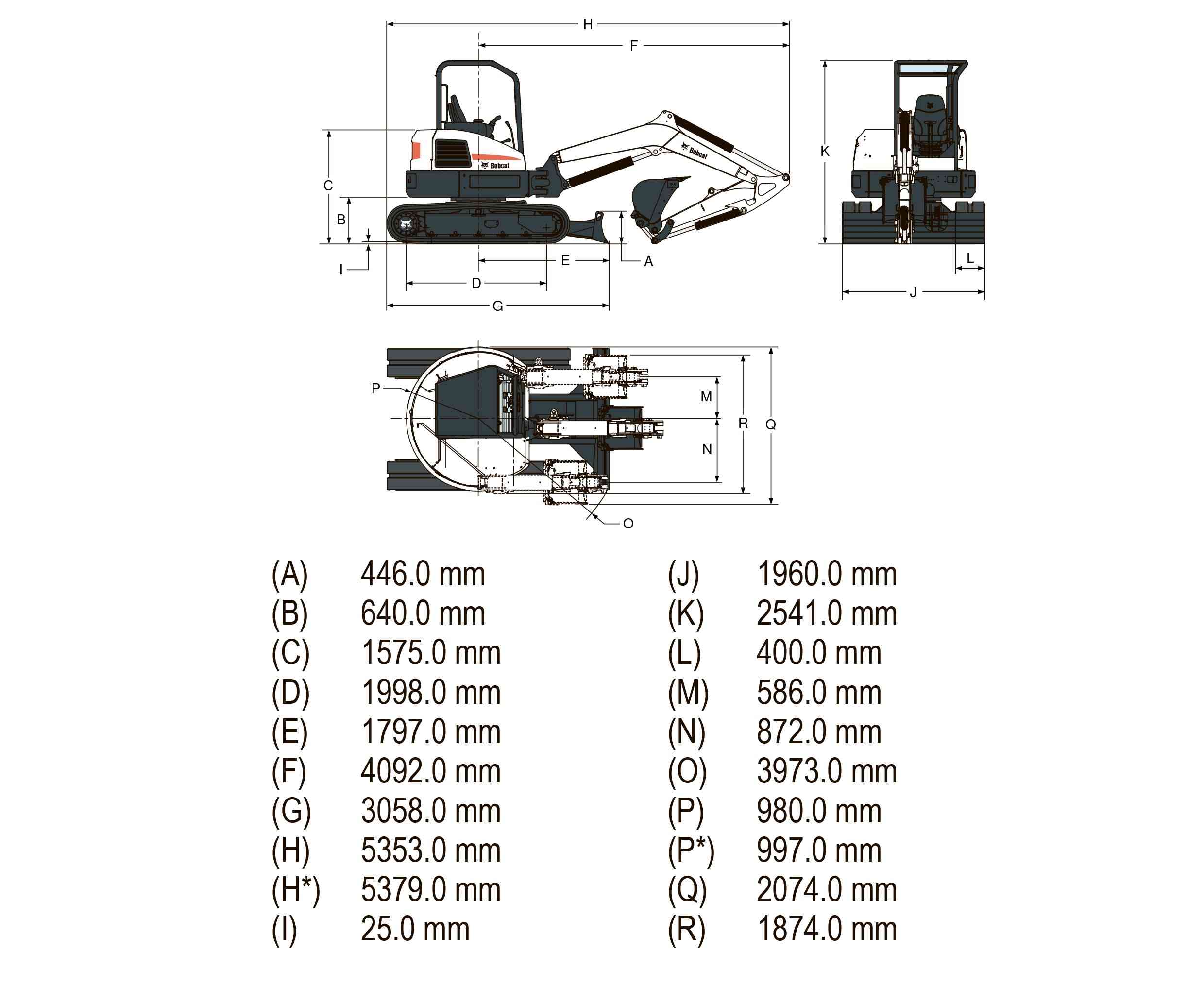 Гусеничный мини-экскаватор Bobcat E45