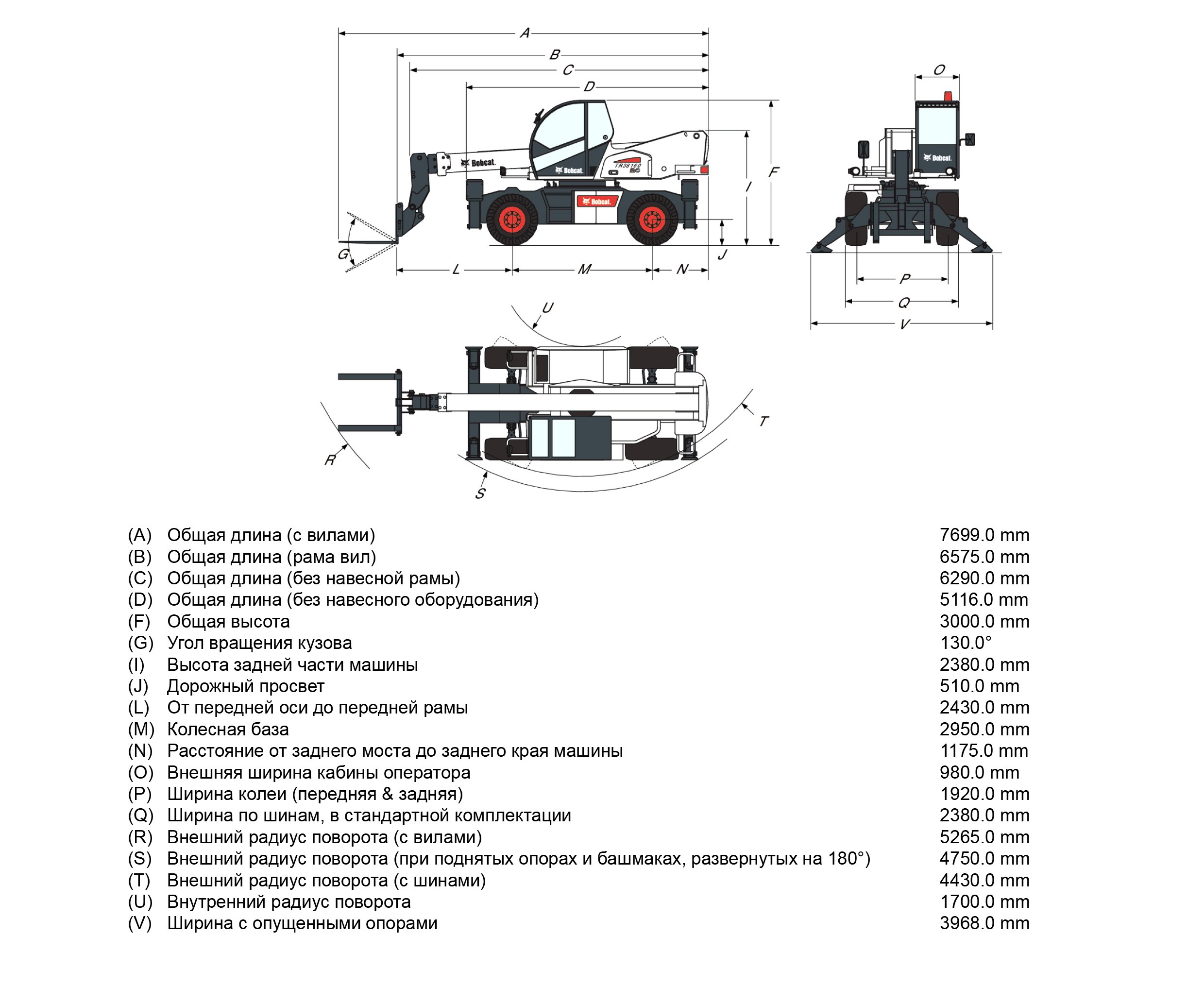 Телескопический погрузчик с поворотной башней Bobcat TR38160 купить от  поставщика — Официальный дистрибьютор Bobcat