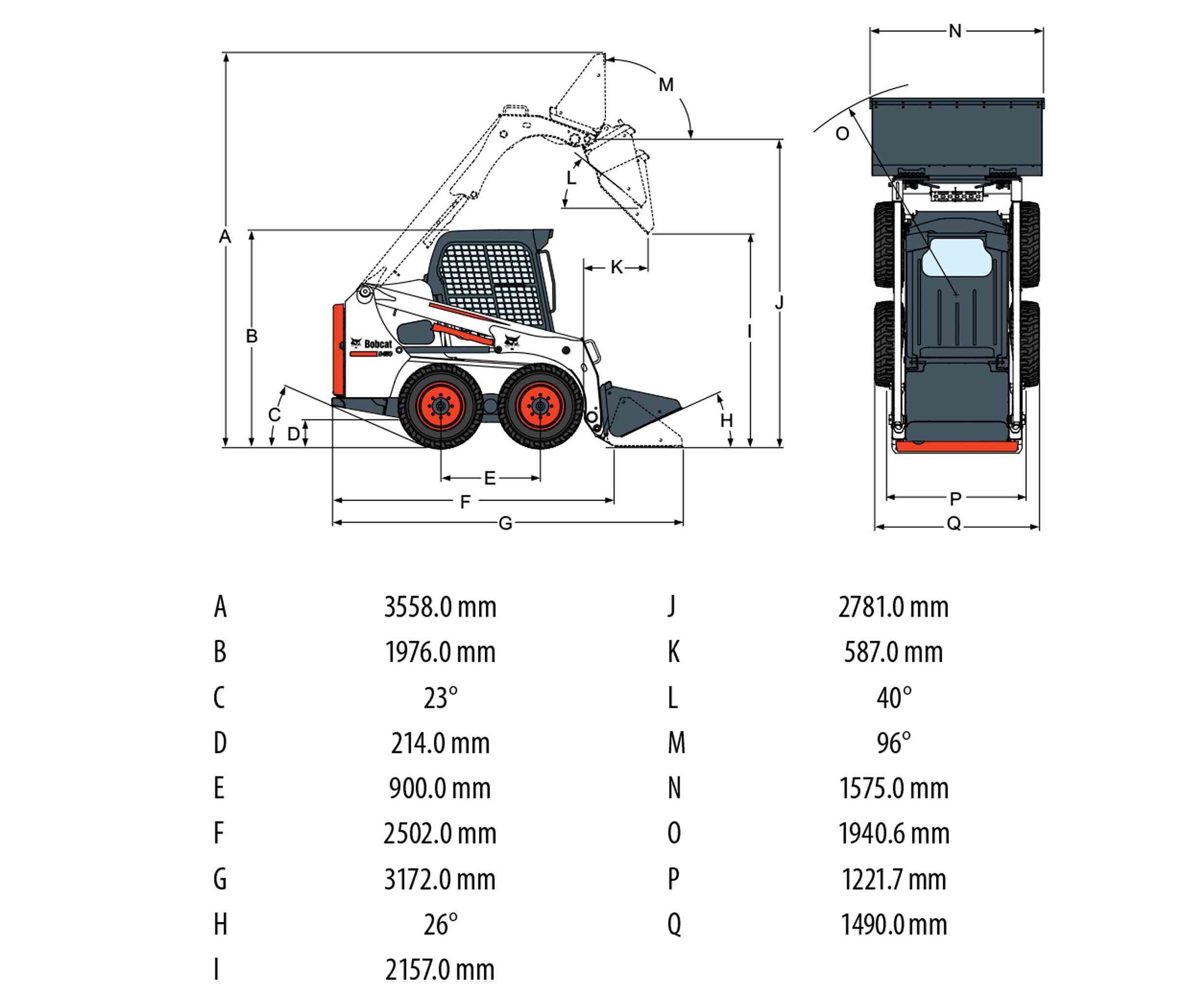 Колесный мини-погрузчик Bobcat S450